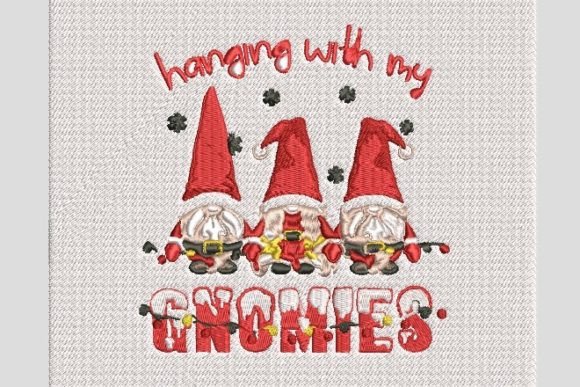 Christmas Hanging with Gnomies Embroidery Review