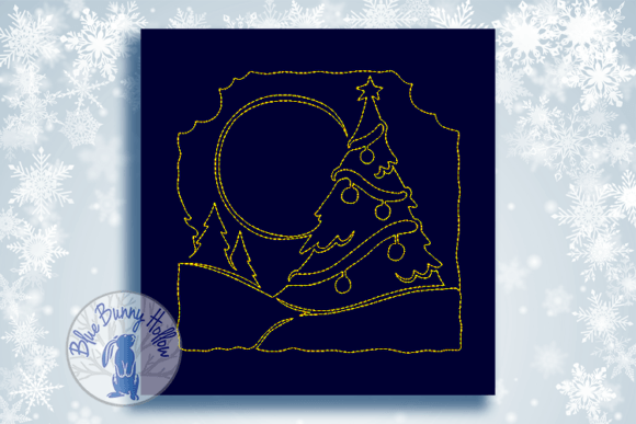 Christmas Quilt Block-Christmas Tree Embroidery Review