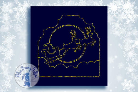 Christmas Quilt Block-Santa Embroidery Review
