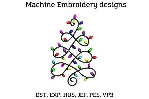 Christmas Tree Swirl Embroidery Design Review