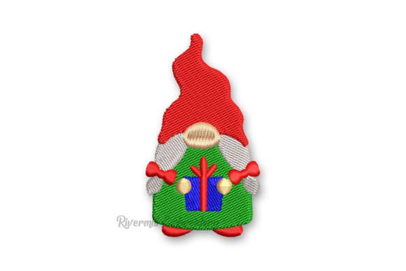 Girl Gnome with Christmas Present Embroidery Review