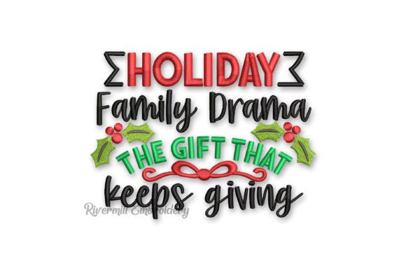 Holiday Family Drama Gift Embroidery Review