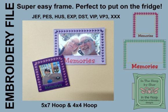 Memories Picture Frames Embroidery Review