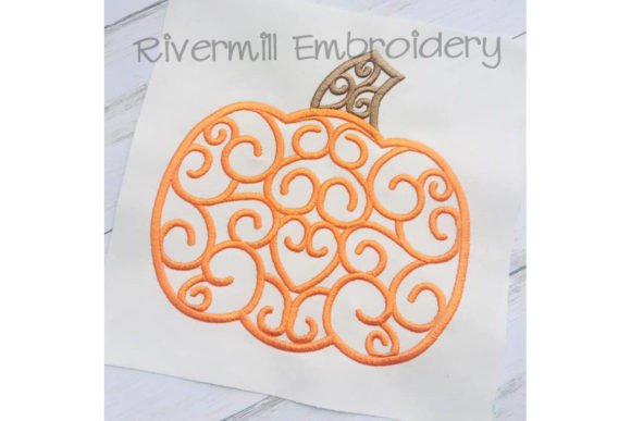 Swirl Pumpkin Embroidery Review for Autumn Apparel