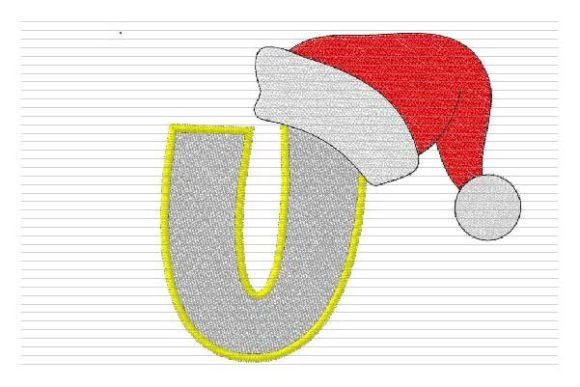 U Letter Christmas Alphabet Santa Hat Review