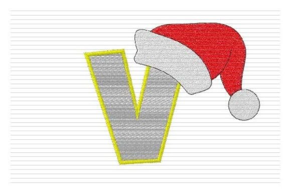 V Letter Christmas Alphabet Santa Hat Review